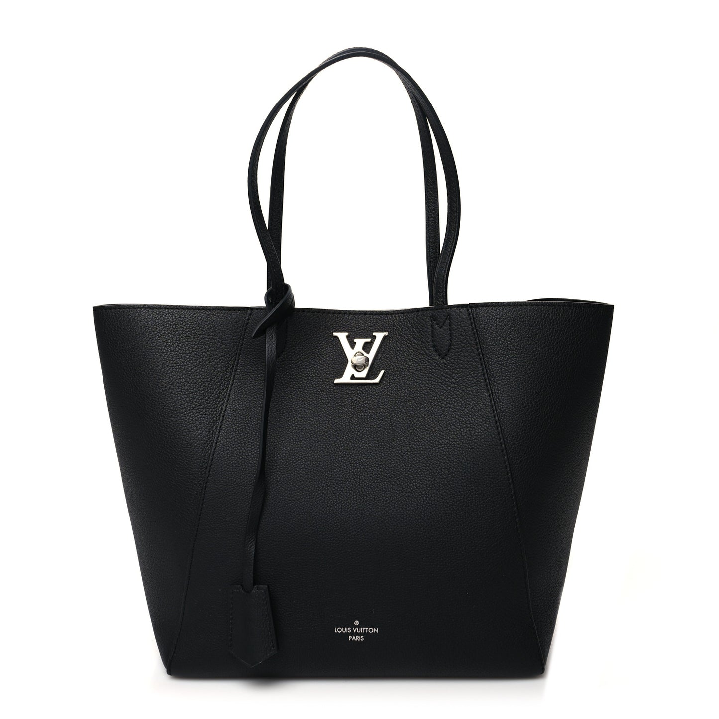 Calfskin Lockme Cabas Black