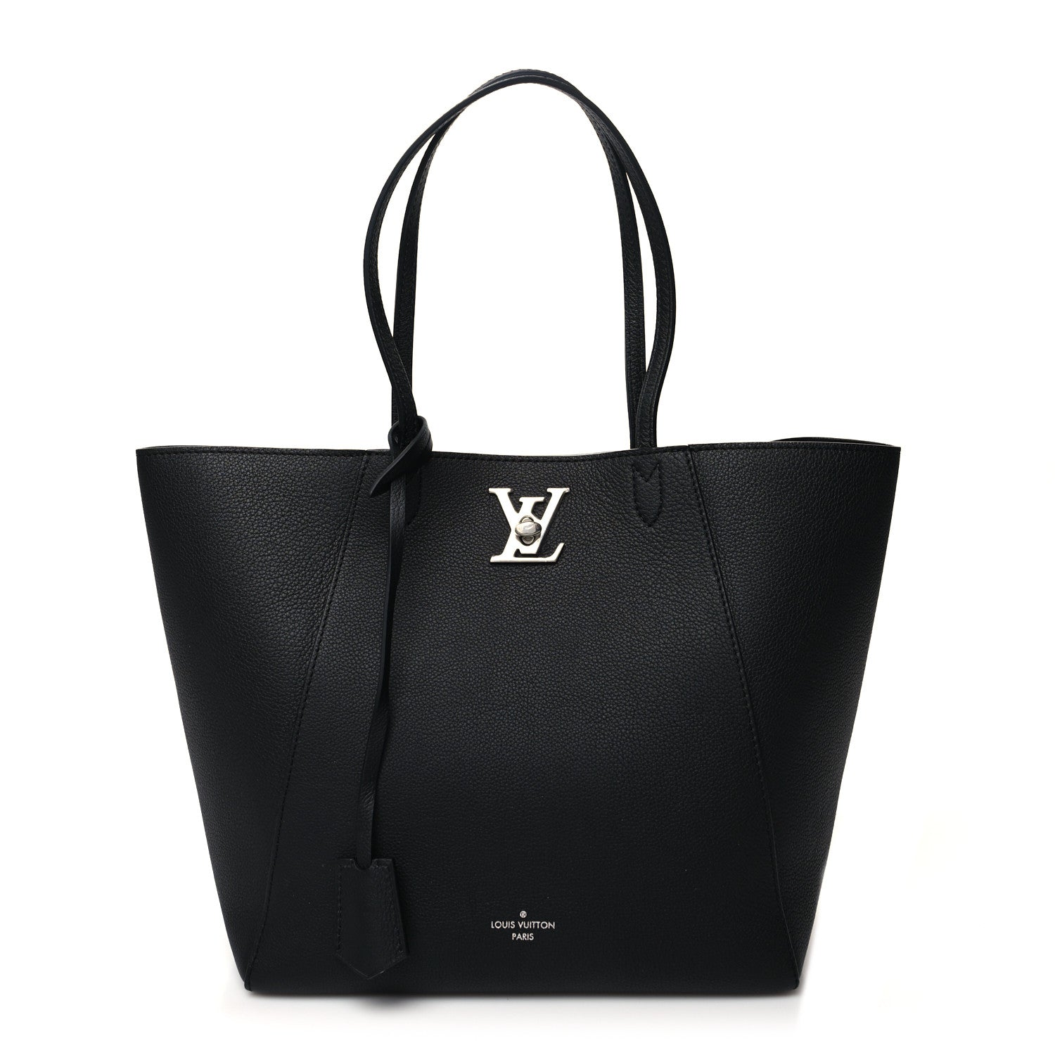 Louis Vuitton Calfskin Lockme Cabas Black 1 of 9
