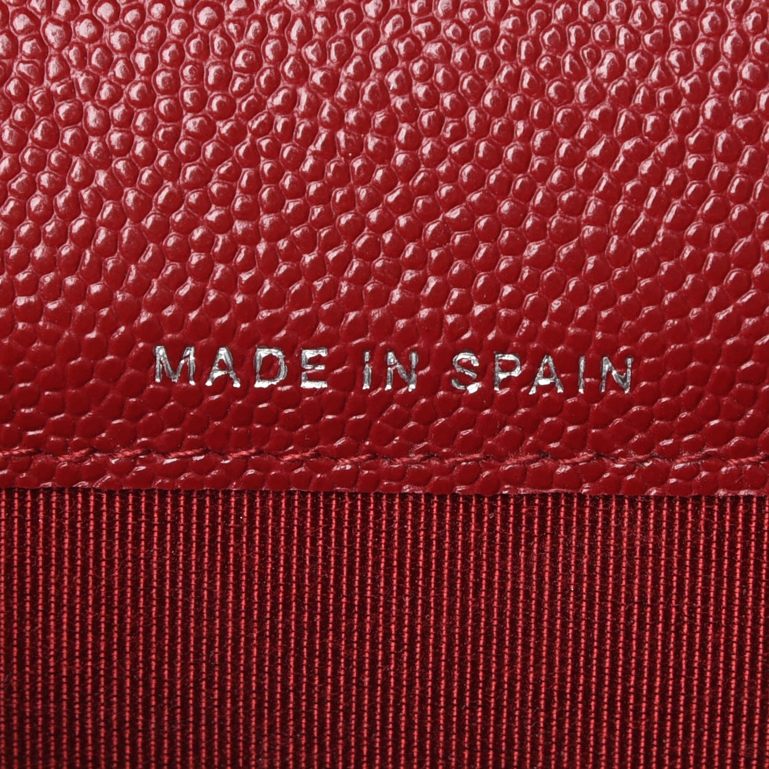 Chanel Caviar Quilted Flap Card Holder Dark Red 7 of 11