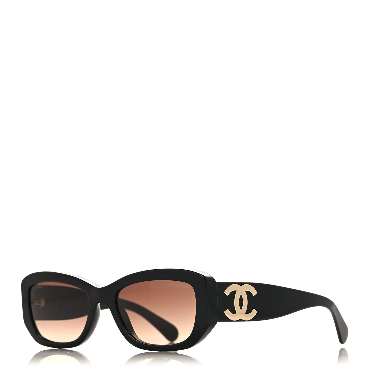Acetate Rectangle Sunglasses 5493 Black