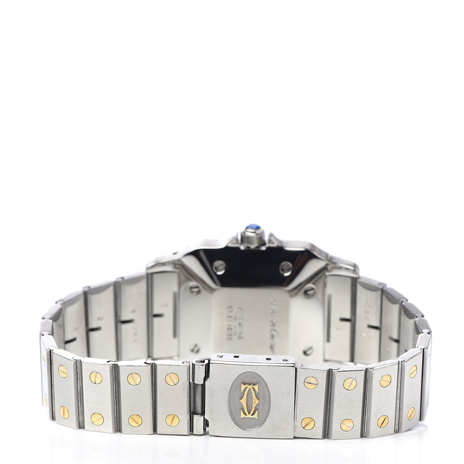 Cartier Stainless Steel 18K Yellow Gold 29mm Santos De Cartier Galbee Automatic Watch 4 of 6