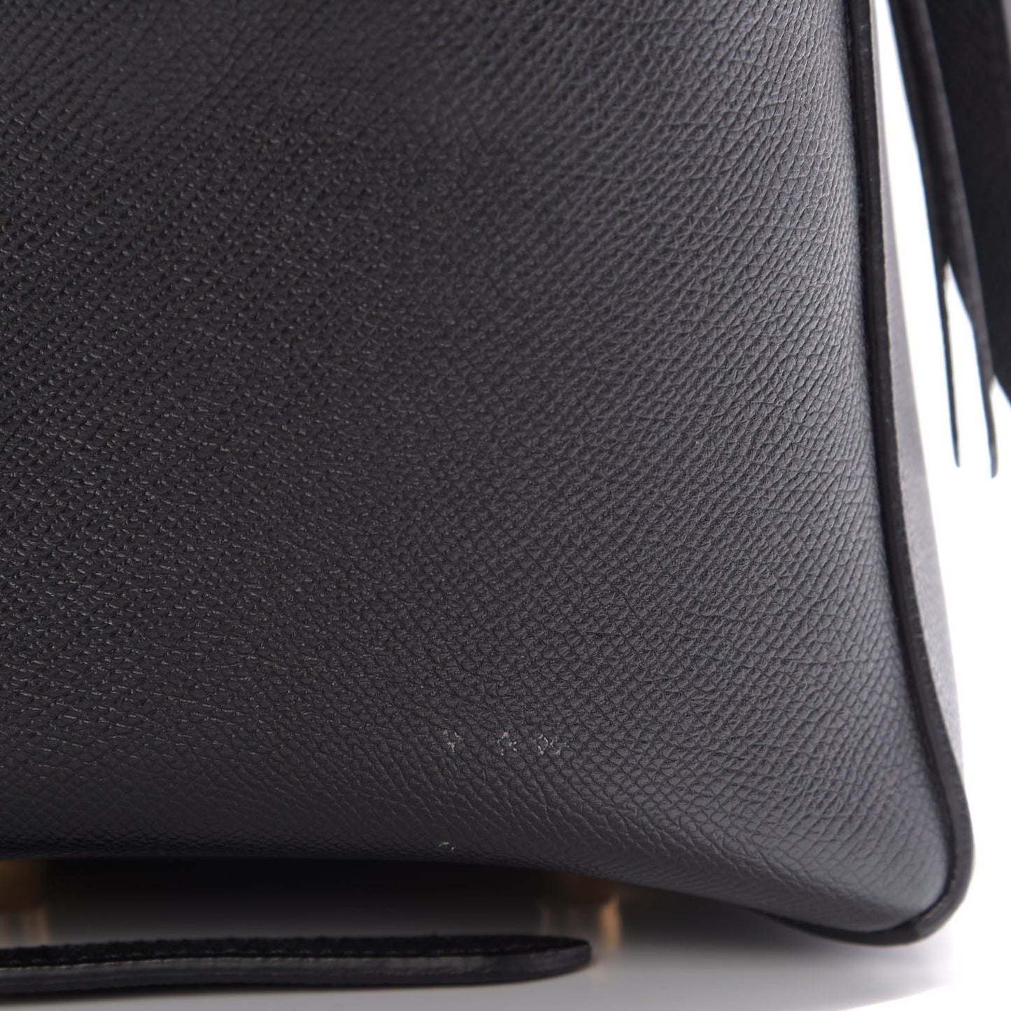 Grained Calfskin Mini Belt Bag Black