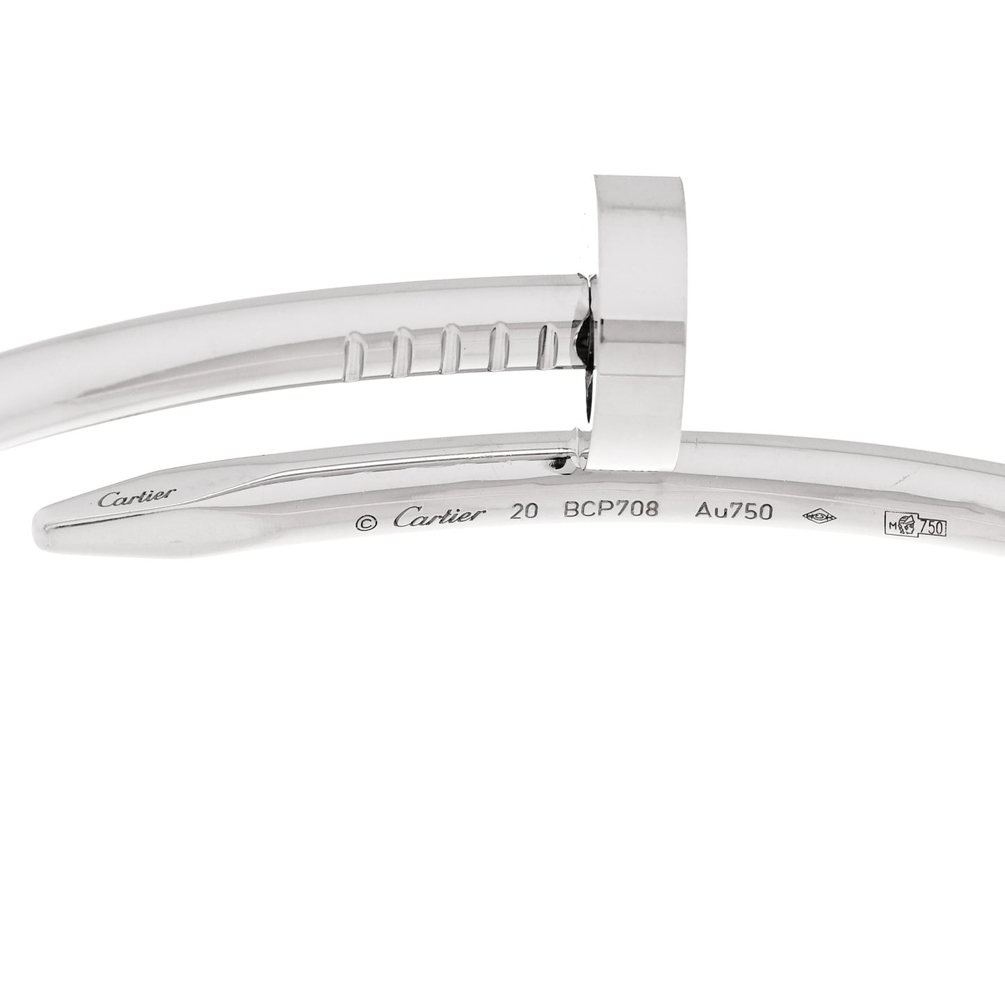 18K White Gold Juste Un Clou Bracelet 20