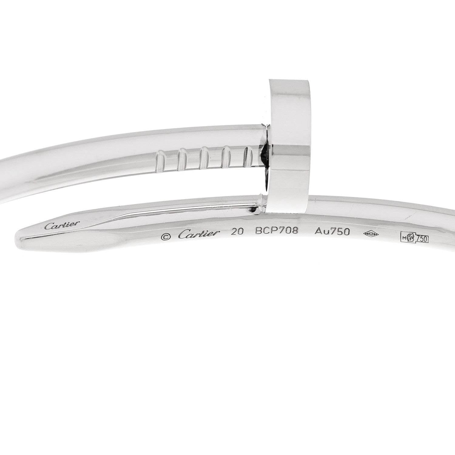 Cartier 18K White Gold Juste Un Clou Bracelet 20 5 of 5