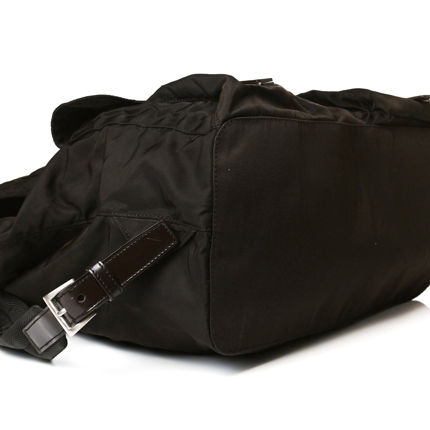 Nylon Vela Medium Backpack Dark Brown