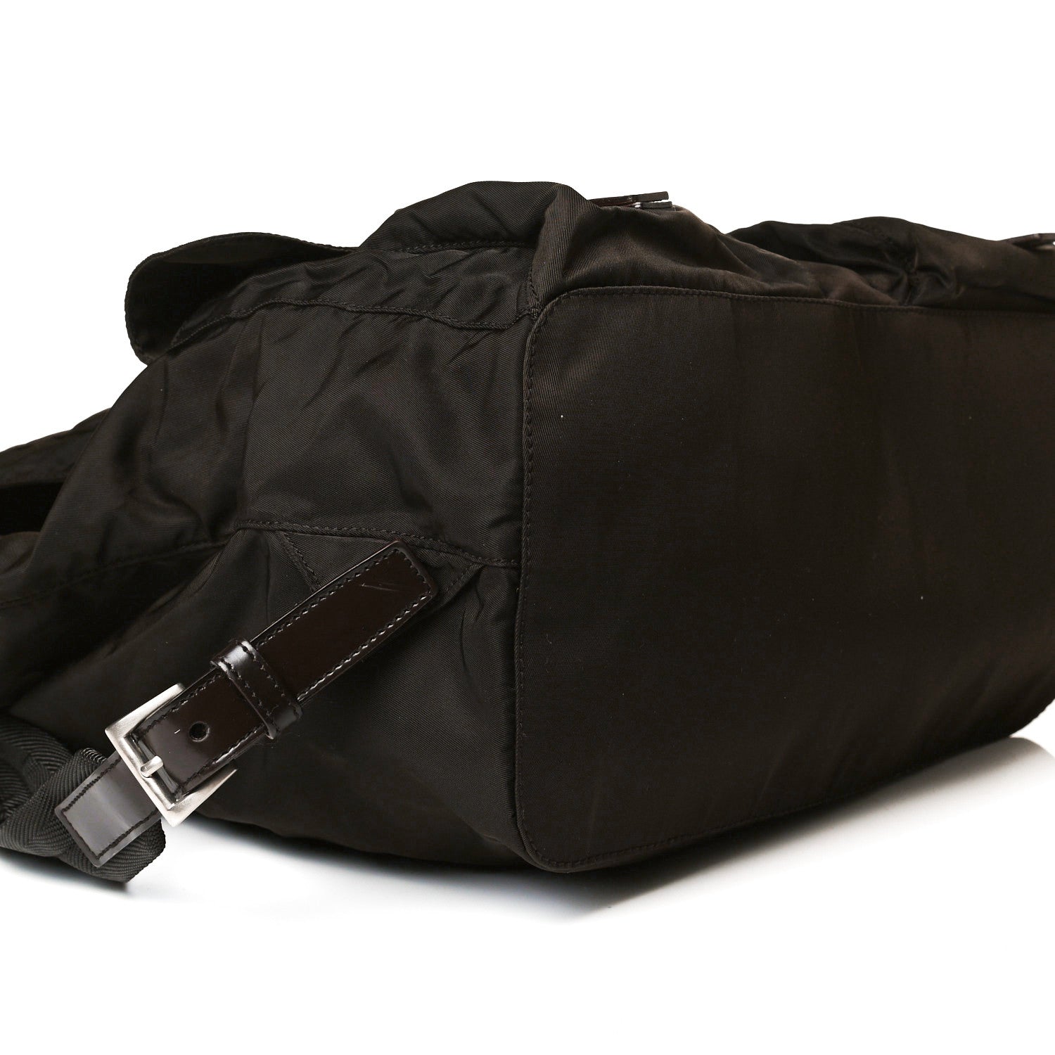 Prada Nylon Vela Medium Backpack Dark Brown 8 of 15