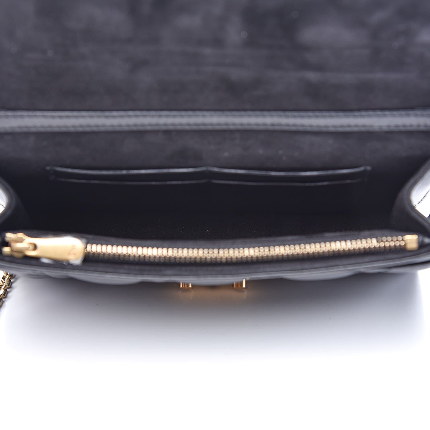 Christian Dior Lambskin Cannage Dioraddict Wallet on Chain Clutch Black 5 of 10