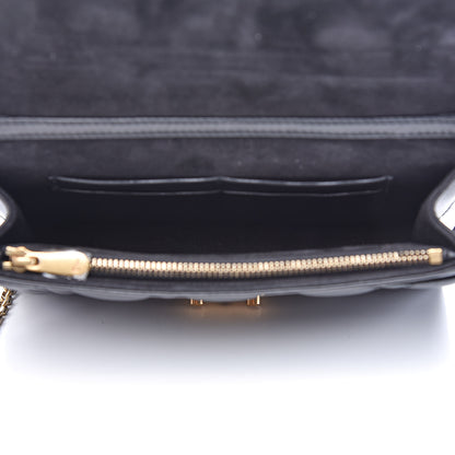 Christian Dior Lambskin Cannage Dioraddict Wallet on Chain Clutch Black 5 of 10