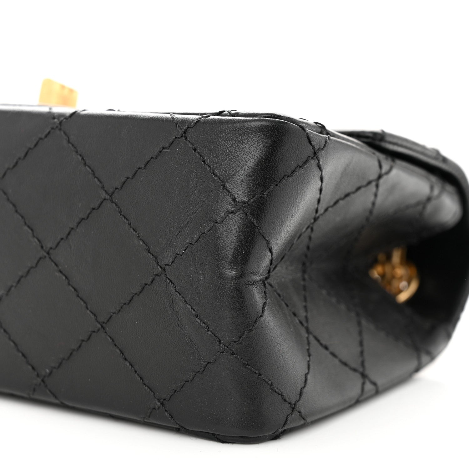 Chanel Aged Calfskin Quilted 2.55 Reissue Mini Flap Black 10 of 11