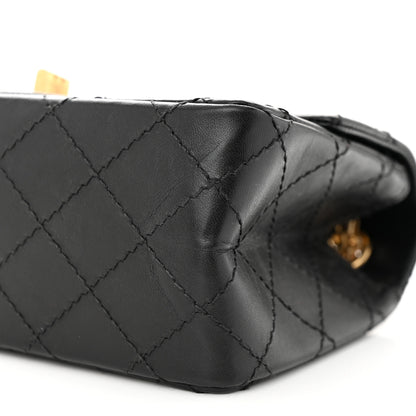 Chanel Aged Calfskin Quilted 2.55 Reissue Mini Flap Black 10 of 11
