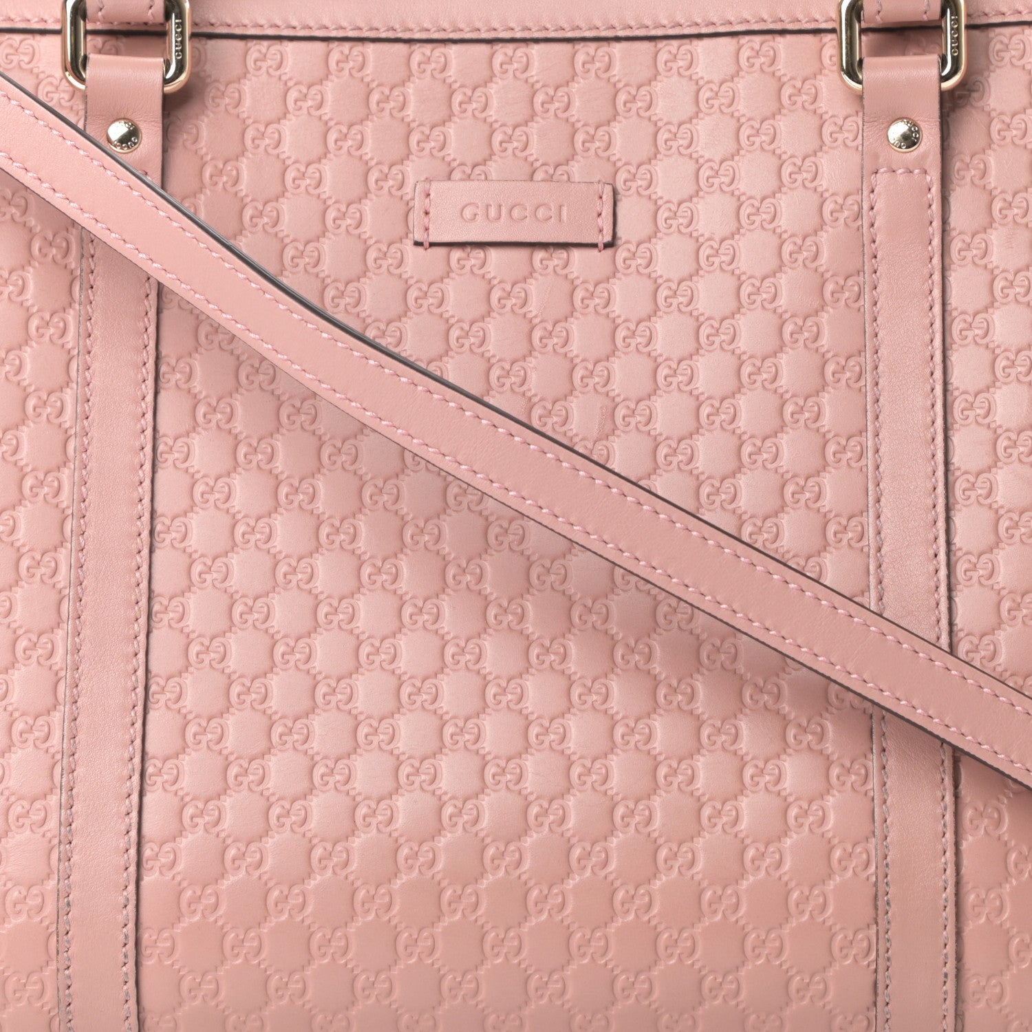 Gucci Soft Microguccissima Small Zippered Satchel Soft Pink 8 of 17