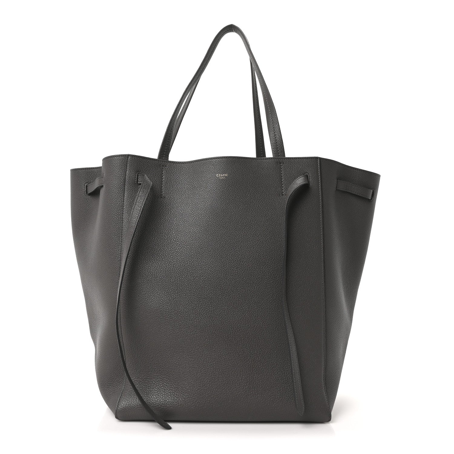 Celine Soft Grained Calfskin Medium Belt Cabas Medium Grey 1 of 10