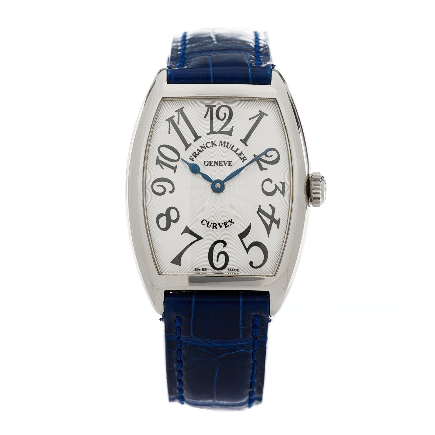 Franck Muller Stainless Steel Alligator 29mm Cintree Curvex Quartz Watch 7502QZ 1 of 5