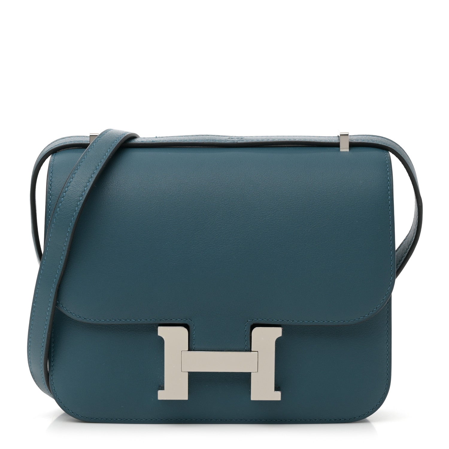 Hermes Swift Constance Verso 18 Colvert Bleu Lin 1 of 11