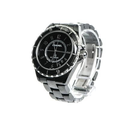 Chanel Stainless Steel Ceramic 41mm J12 Automatic Watch Black 3 of 8