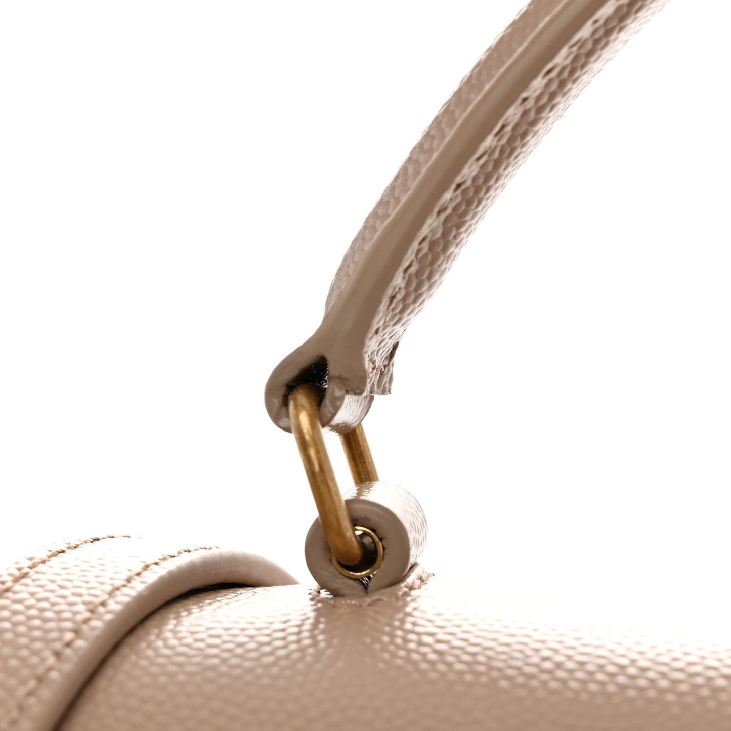 Grain de Poudre Medium Classic Monogram Cassandra Top Handle Dark Beige