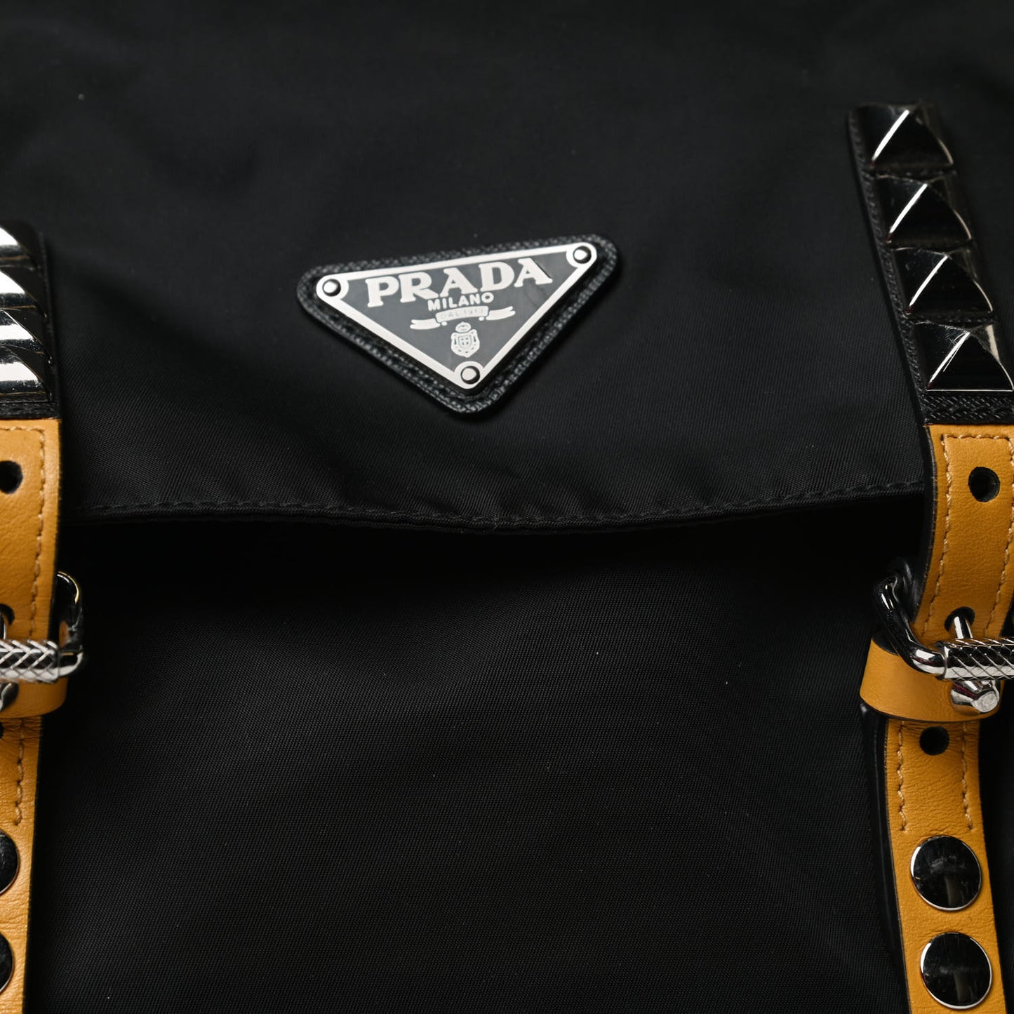 Nylon New Vela Studded Messenger Black Soleil