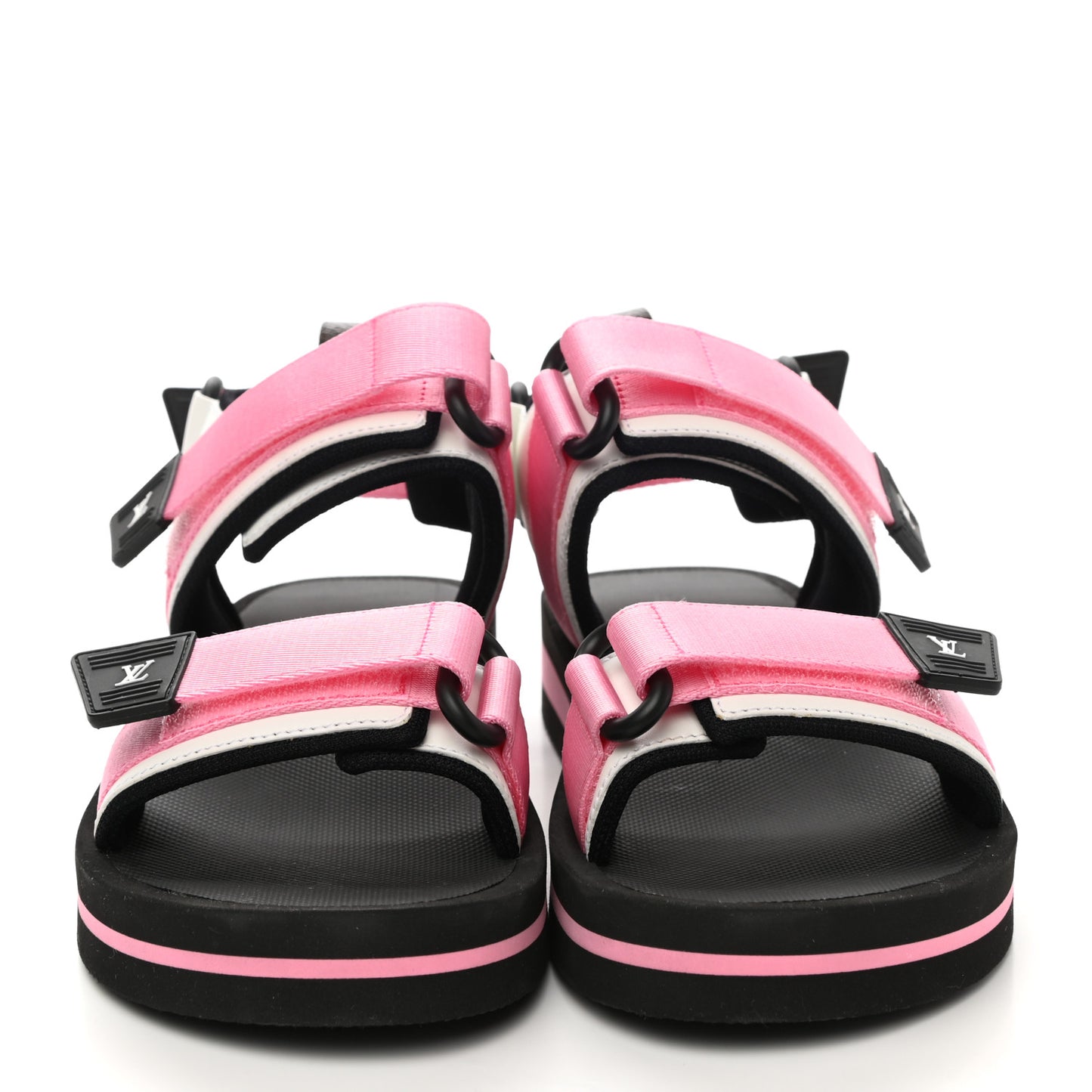 Monogram Flat Arcade Sandals 37 Pink