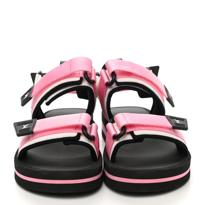 Louis Vuitton Monogram Flat Arcade Sandals 37 Pink 2 of 8