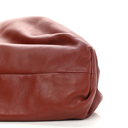 Bottega Veneta Smooth Butter Calf The Pouch Oversized Clutch Rust 9 of 9