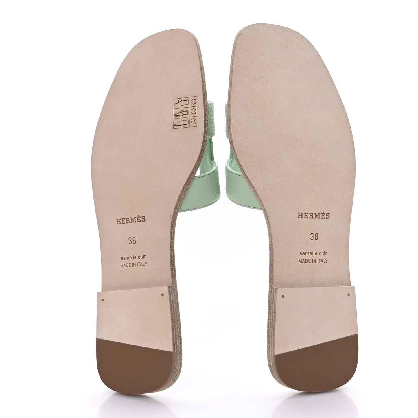 Epsom Oran Sandals 38 Vert Jade