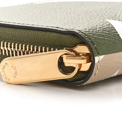 Louis Vuitton Monogram Giant Zippy Wallet Kaki White 9 of 10