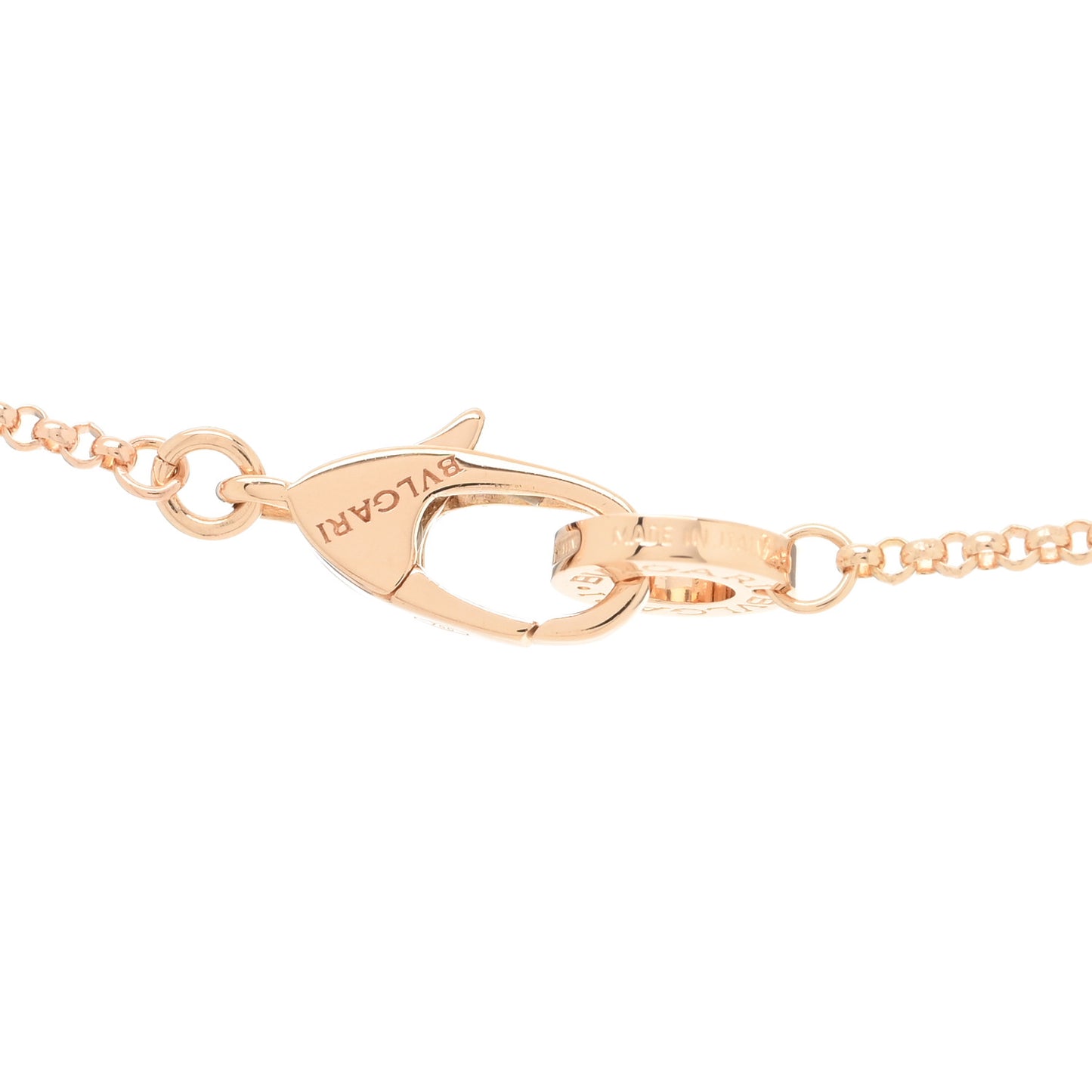 18K Rose Gold Mother of Pearl BVLGARI BVLGARI Pendant Necklace