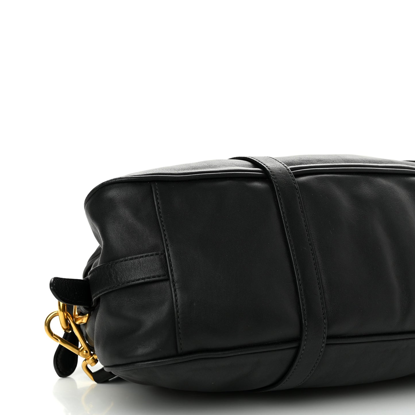Soft Calf Shopping Satchel Black