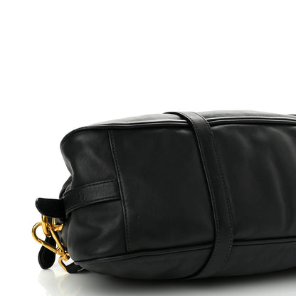Prada Soft Calf Shopping Satchel Black 10 of 20