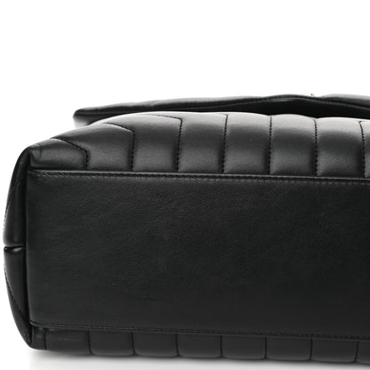 Saint Laurent Calfskin Y Quilted Monogram Medium Loulou Chain Satchel Black 11 of 12