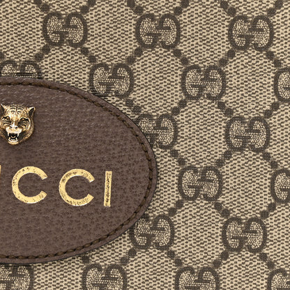Gucci GG Supreme Monogram Web Neo Vintage Shoulder Bag Beige New Acero Crop 8 of 14