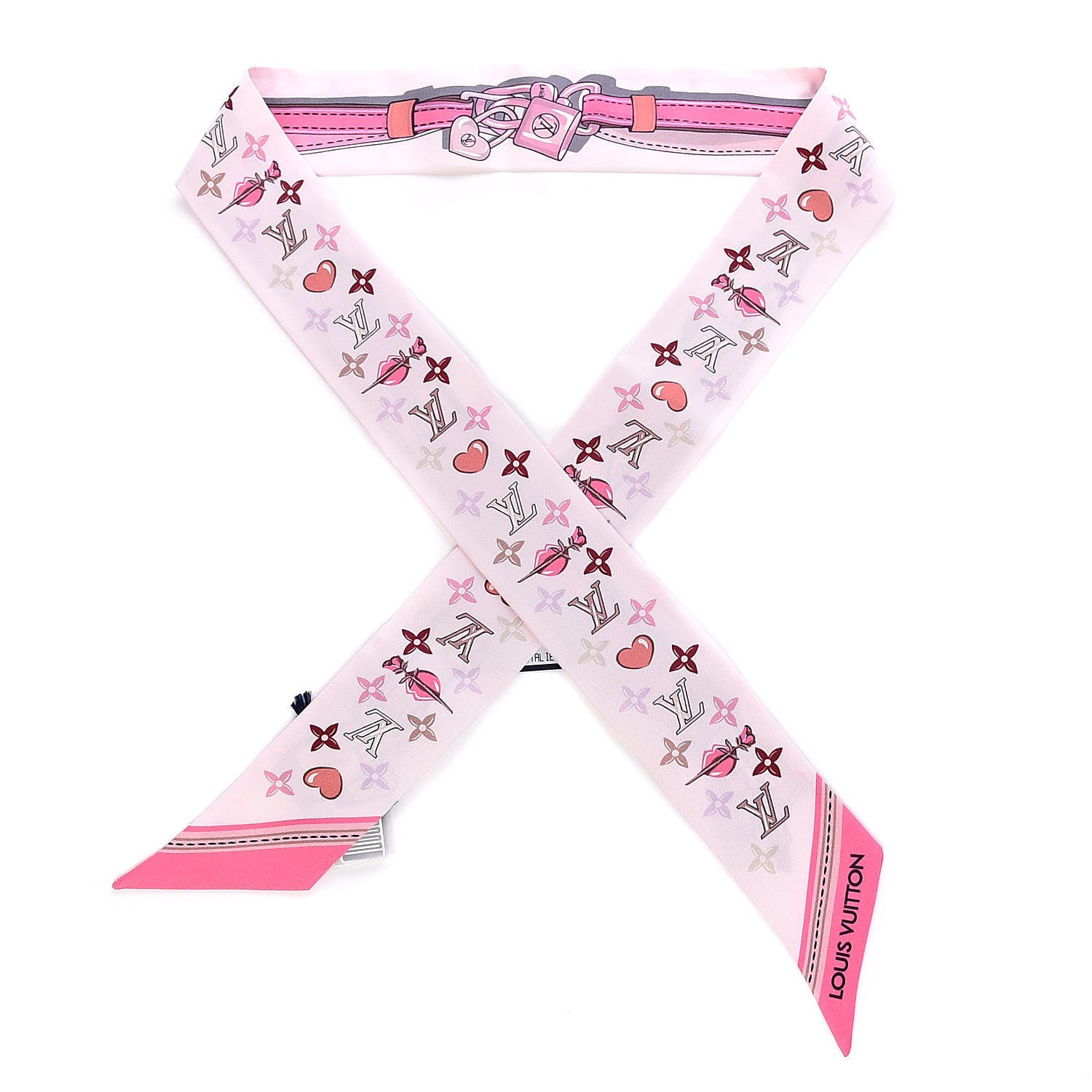 Louis Vuitton Silk Monogram A la Folie BB Bandeau Light Pink 1 of 4