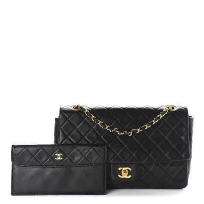 Chanel Lambskin Quilted Medium Single Flap Black 1 of 12