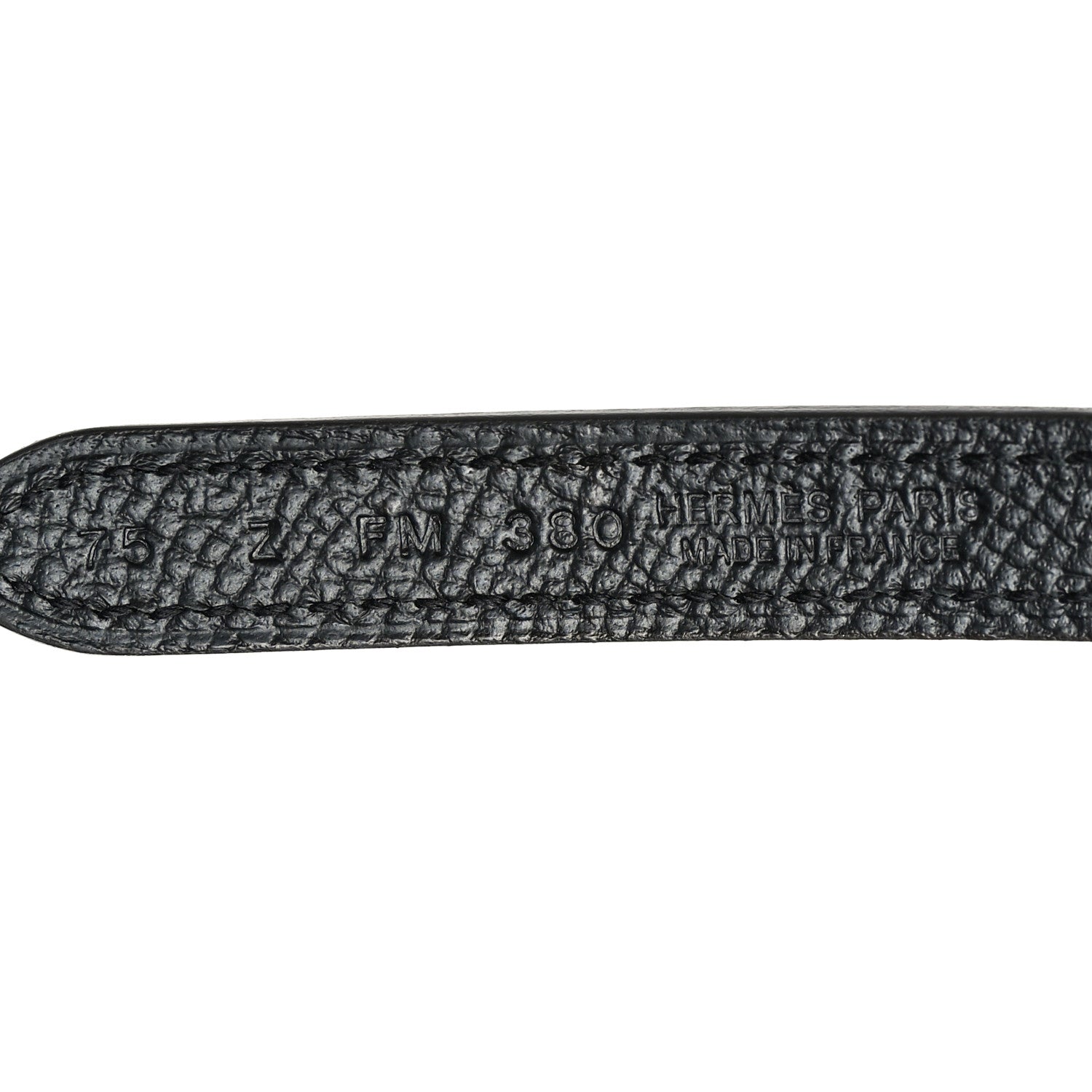 Hermes Swift Epsom Carrousel 13mm Belt 75 Craie Black 5 of 5
