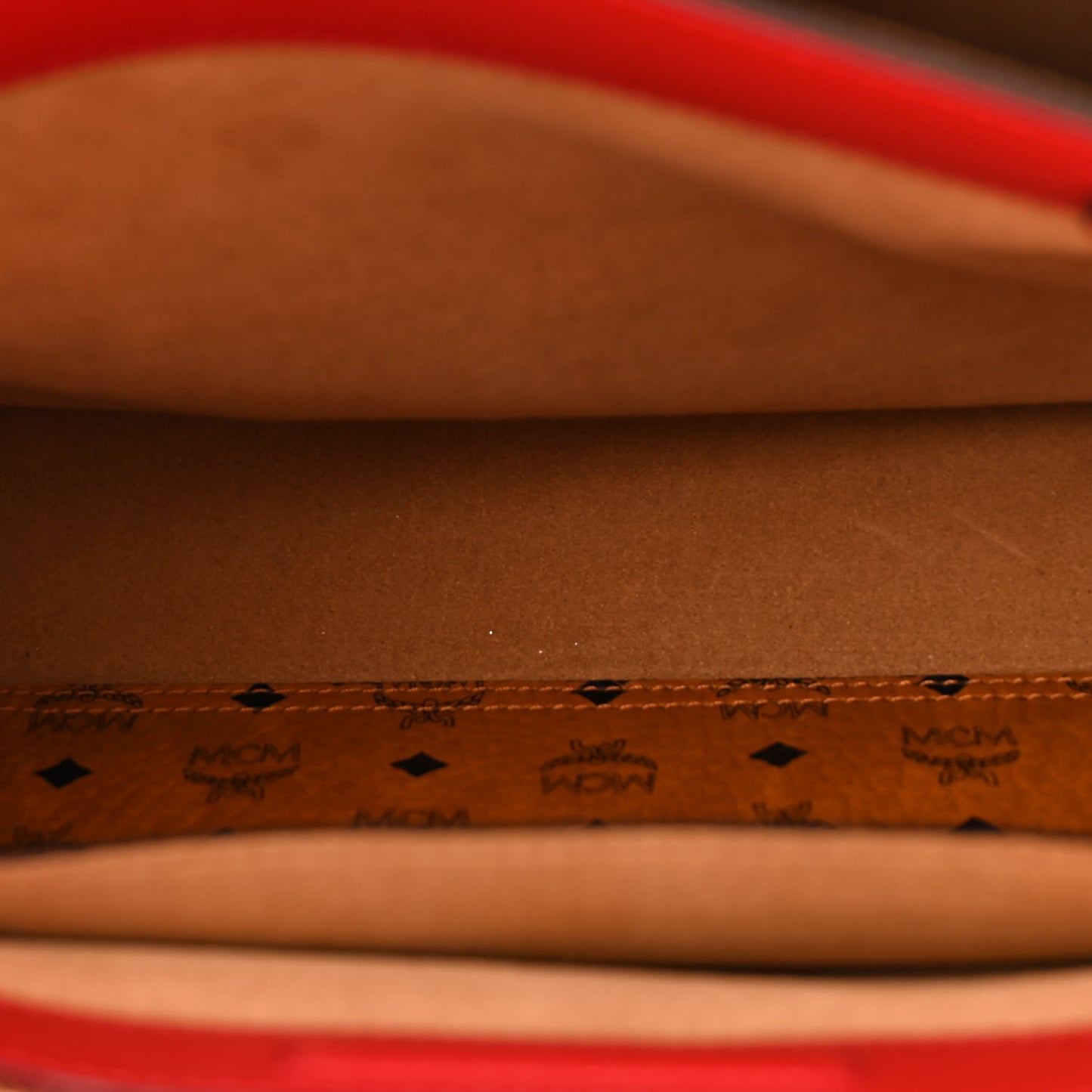 Grained Calfskin Medium Milla Tote Ruby Red