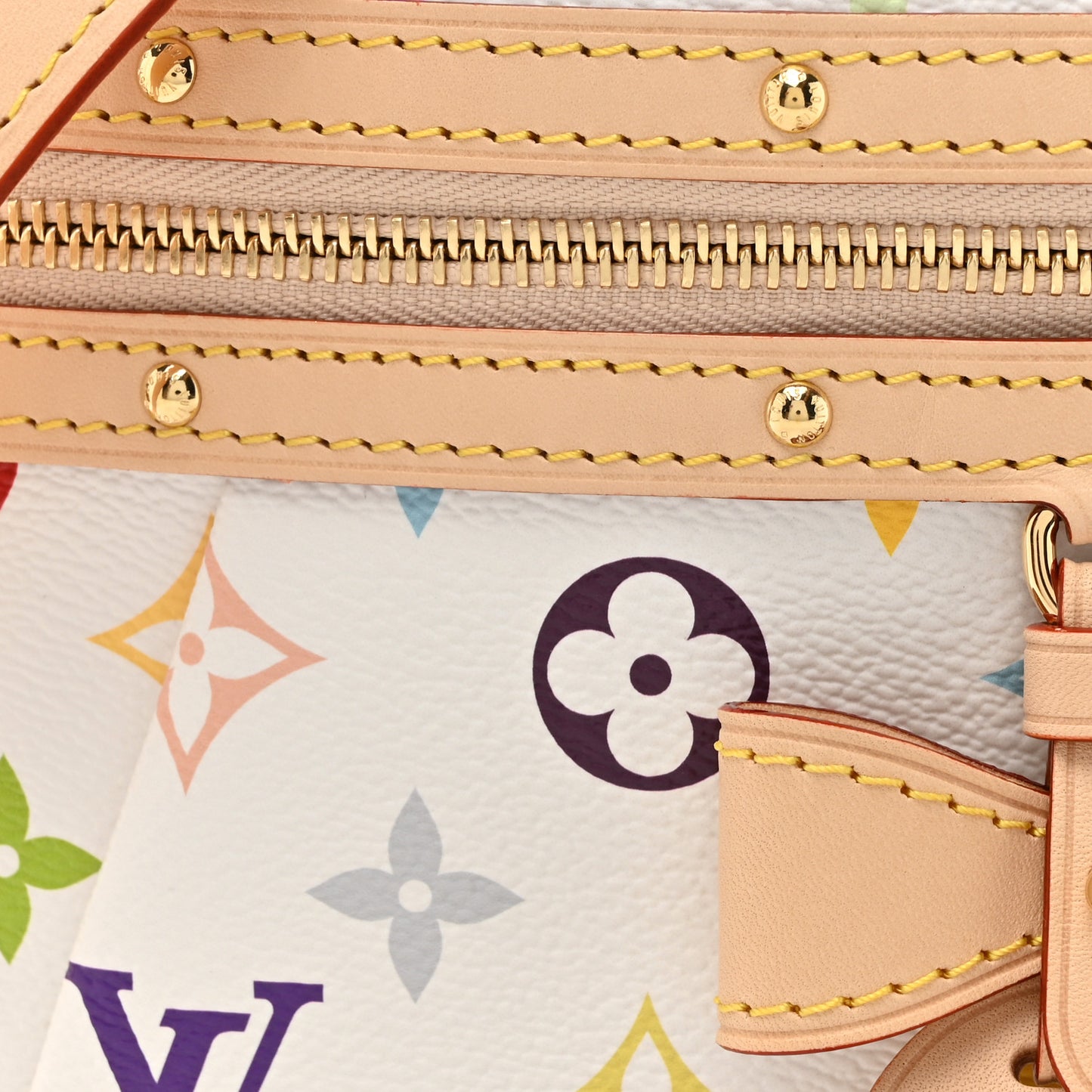 LV X TM Monogram Multicolor High Rise Bumbag White