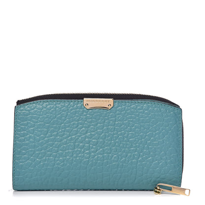 Burberry Heritage Grain Alvington Continental Wallet Turquoise 1 of 9
