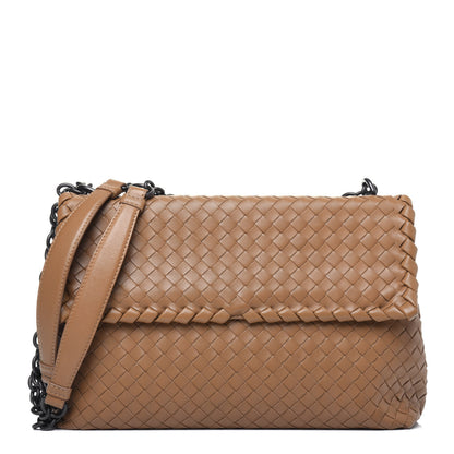 Bottega Veneta Nappa Intrecciato Large Olimpia Bag Camel 1 of 13