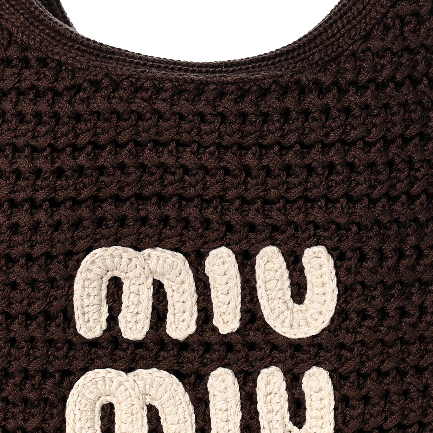 Cotton Crochet Ivy Bag Cacao Talco