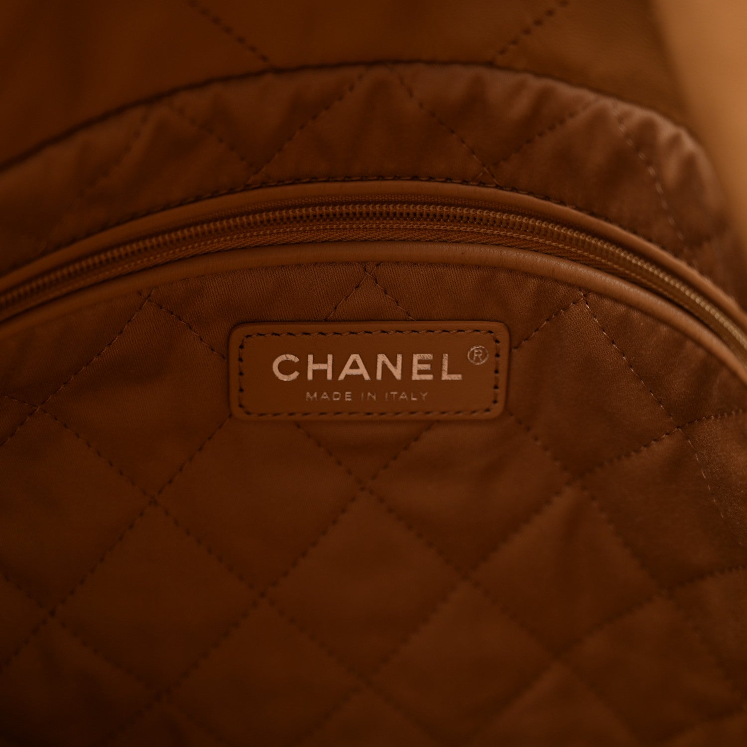 Chanel Shiny Calfskin Quilted Small Chanel 22 Beige 7 of 11