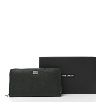 Dolce & Gabbana Dauphine Zip Around Wallet Dark Green 6 of 6