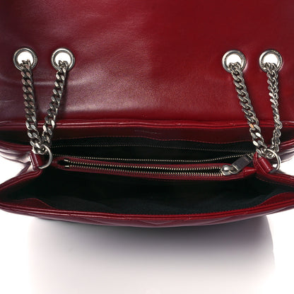 Saint Laurent Calfskin Y Quilted Monogram Medium Loulou Chain Satchel Palissandre 4 of 9