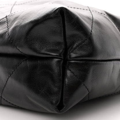 Chanel Shiny Calfskin Quilted Large Chanel 22 So Black 10 of 10