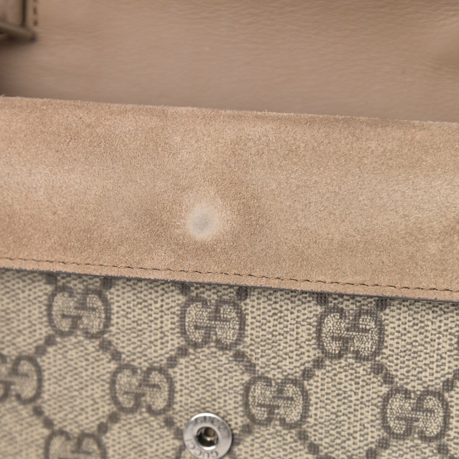 Gucci GG Supreme Monogram Super Mini Dionysus Shoulder Bag Taupe 7 of 10