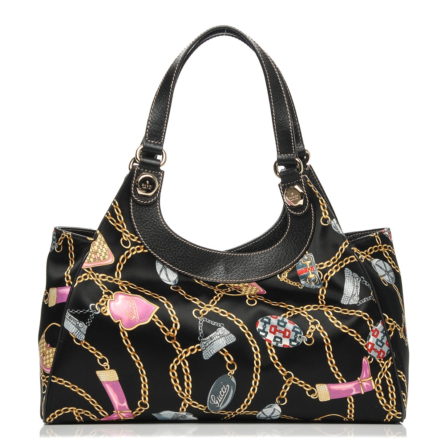 Satin Medium Charmy Shoulder Bag Multicolor
