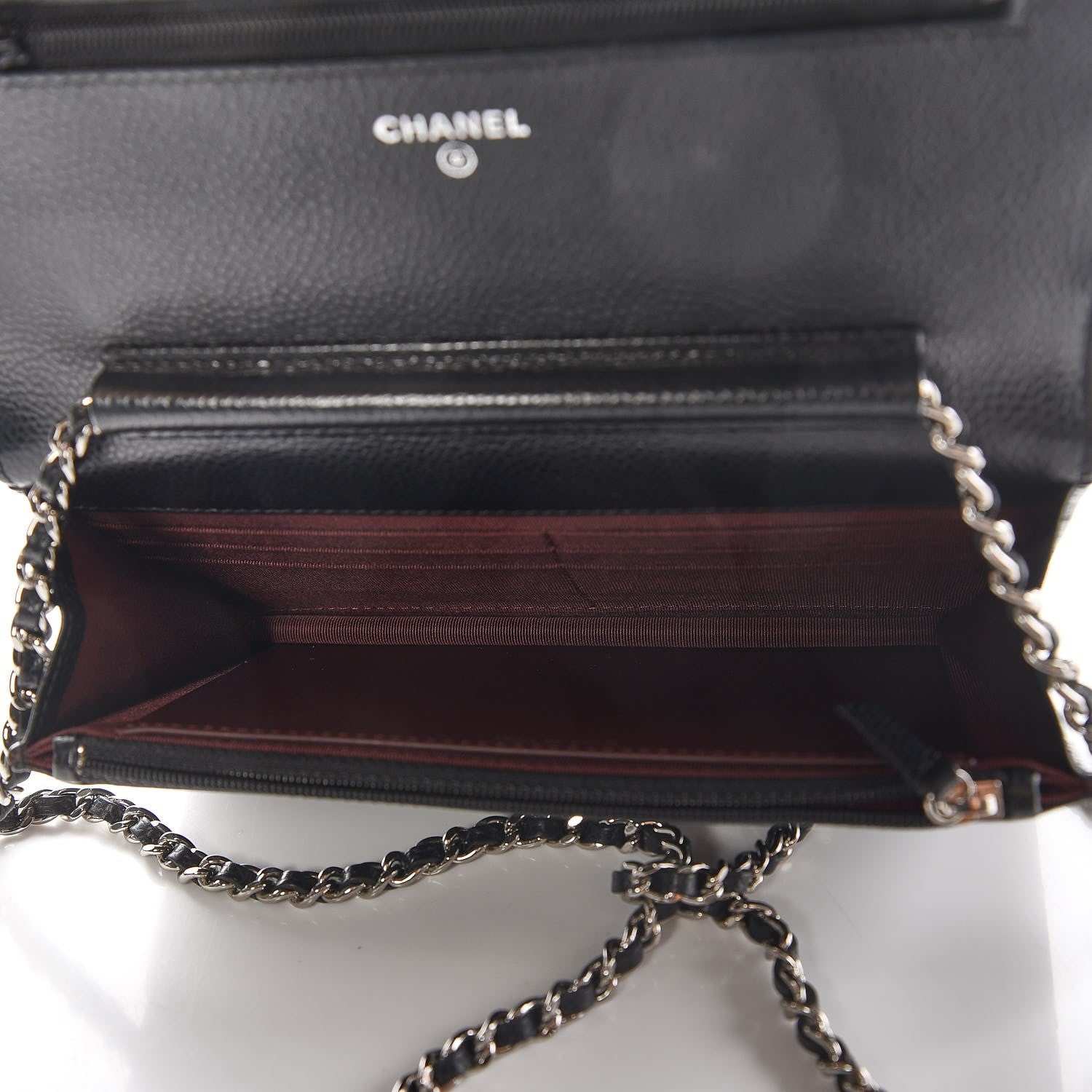 Chanel Caviar Quilted Wallet On Chain WOC Black 5 of 9