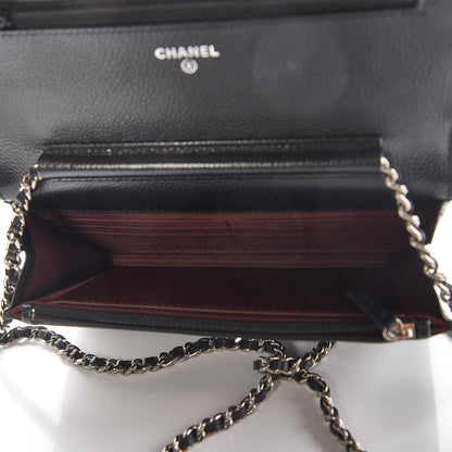 Chanel Caviar Quilted Wallet On Chain WOC Black 5 of 9