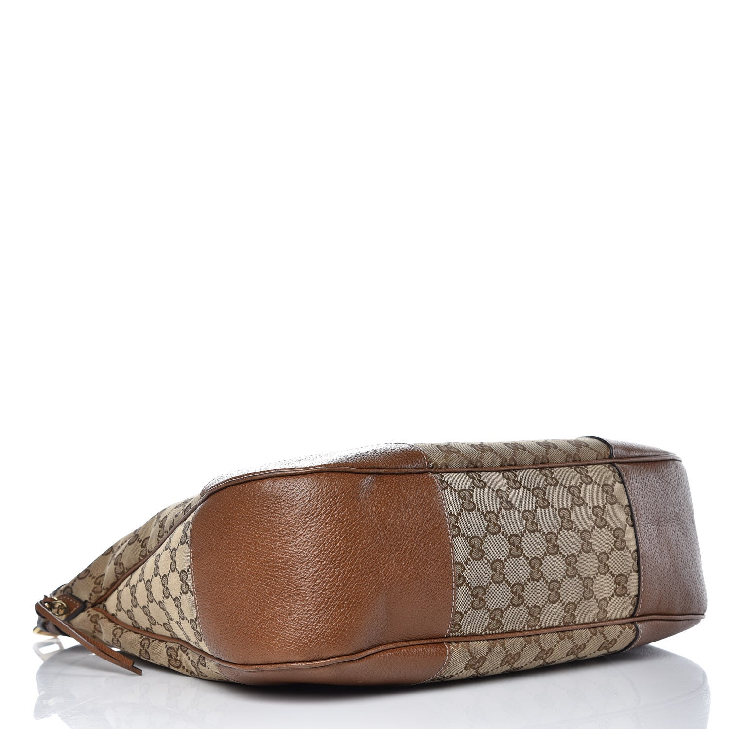 Gucci Monogram Textured Calfskin Large Bree Hobo Beige Ebony Nocciola 4 of 18