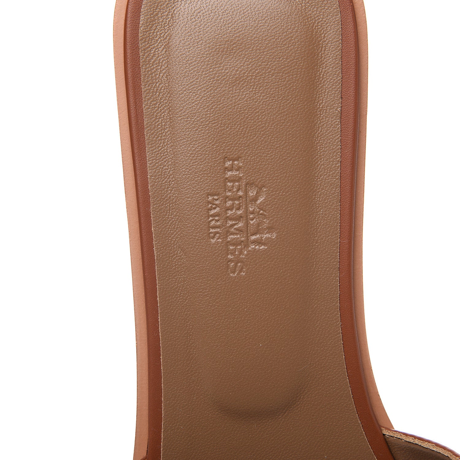 Hermes Box Calfskin Oran Sandals 41 Gold 6 of 8