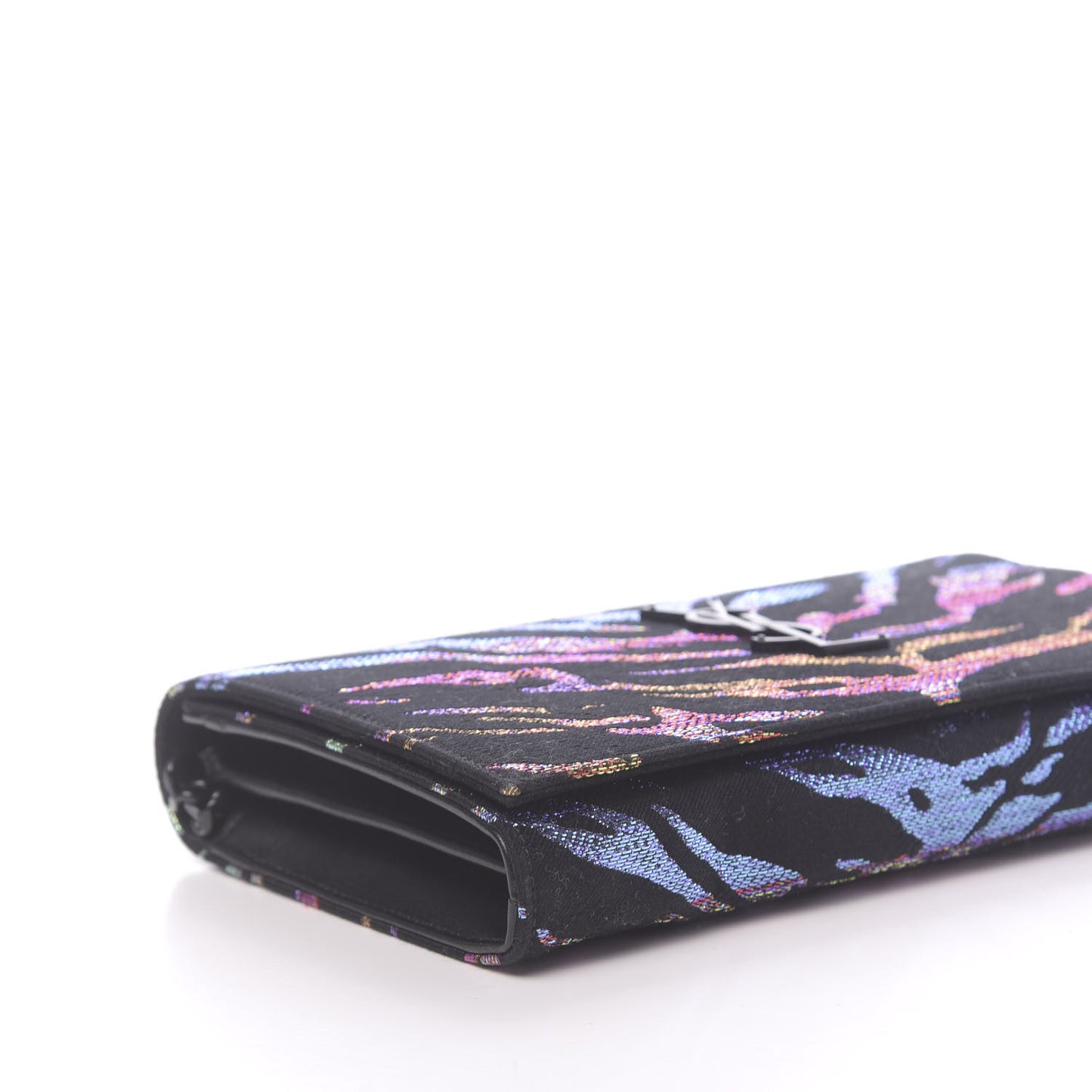 Tiger Burnout Monogram Chain Wallet Multicolor